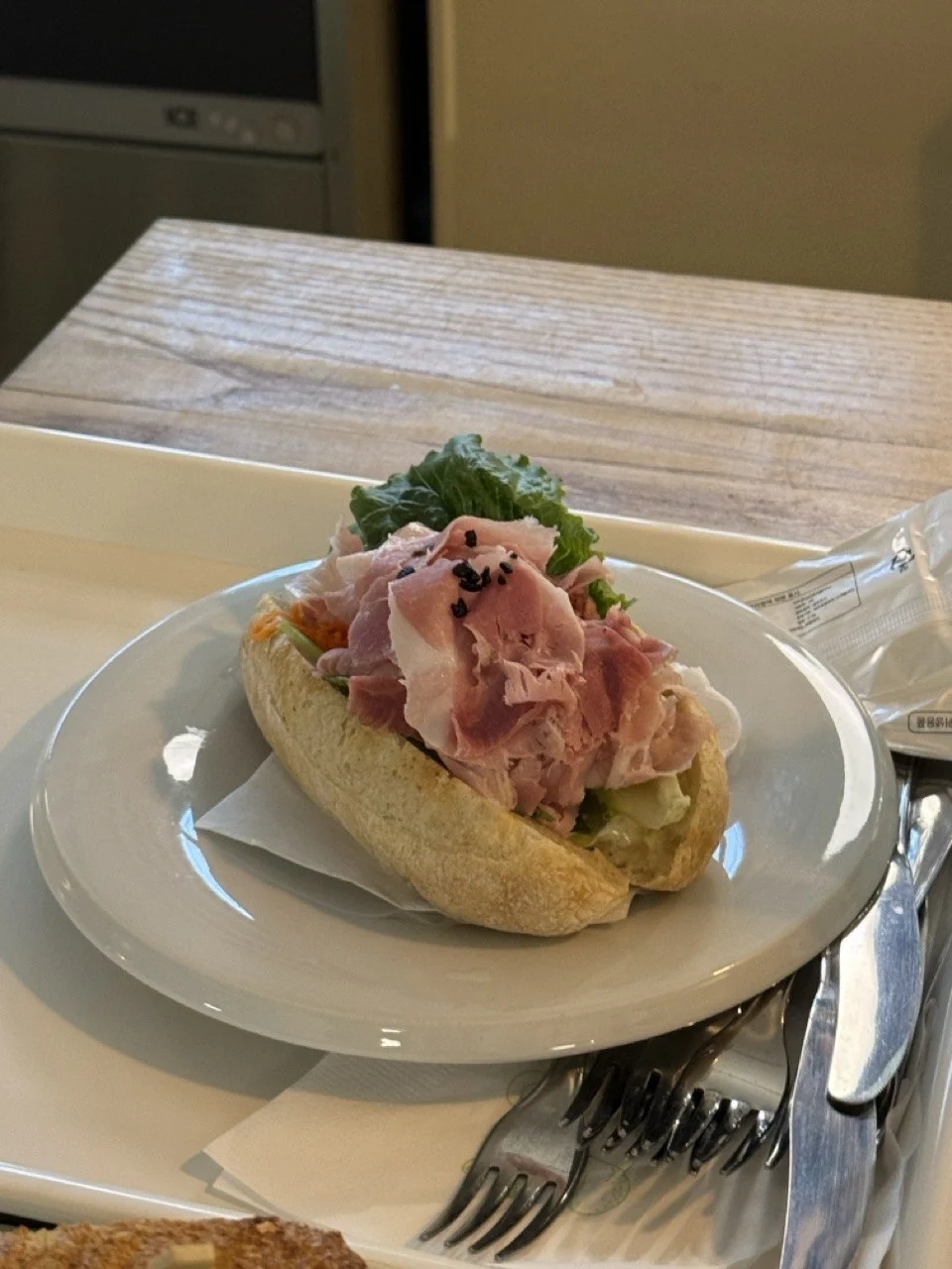 A ham sandwich at Butty Sandwich House.